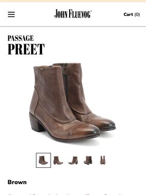 John Fluevog Passage Preet 2014 vintage boots size 6.5